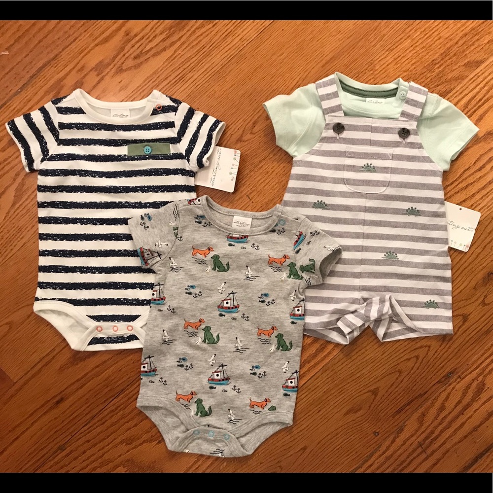 Starting Out Onesies, Grays